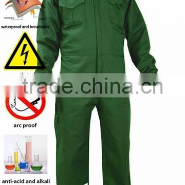 Cotton Breathable Fire Resistant Coverall with reflective tape