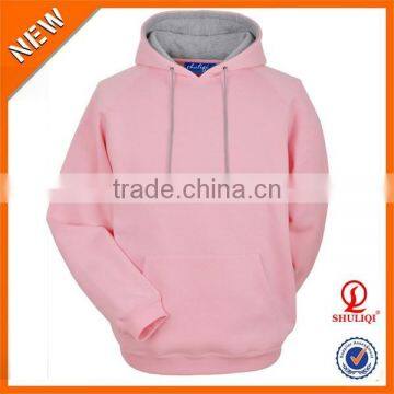 Special Pink Hoodie Men 100% Cotton Plain Dyed Anti-Pilling Hoodie With Wholesale Cheap Price