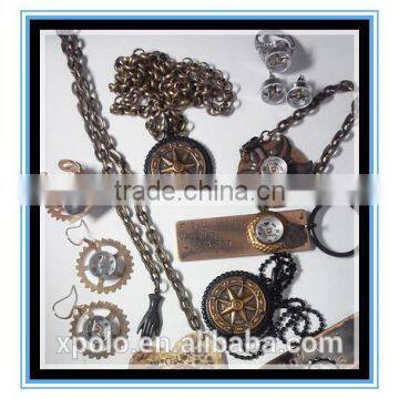 2016 New Arrival Working Compass Steampunk Silver Earrings Mini Compass Jewelry Yiwu Wholesale photo-5
