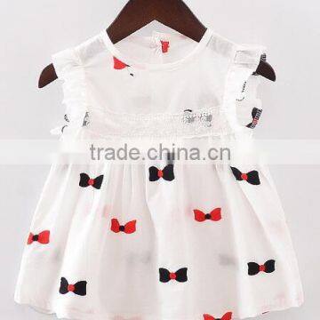 New Baby Girl Dresses Flower Baby Girls Clothes Slip Dress Princess Bow Birthday Kids Dresses