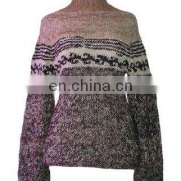 fashional pretty elegant warm popular super cozy jacquard knit sweater