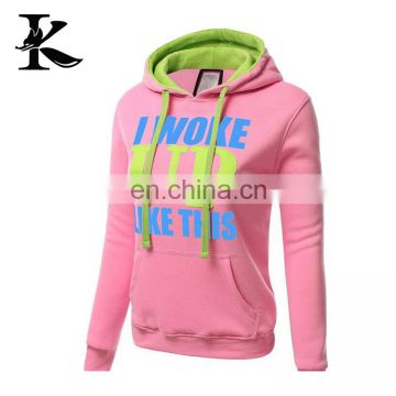 Women Fleece Hoody & Sweat Shirt with printed logo