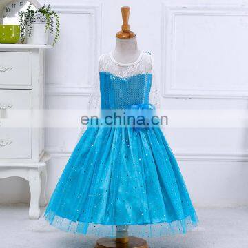 2016 Frozen Elsa Girl Party Dress , Frozen Elsa Dress 29035 Princess Cartoon Art photo-6