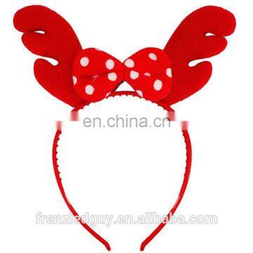 Christmas Reindeer Headband Head Bopper plastic headband