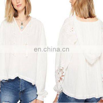 Summer White Cotton Women Fashion Clothing Top