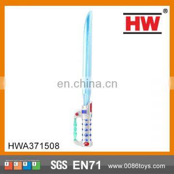 52 cm spray painting handle blue light musical light sword