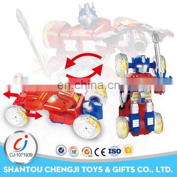 Intelligent twist stunt car toys deformation robot educational