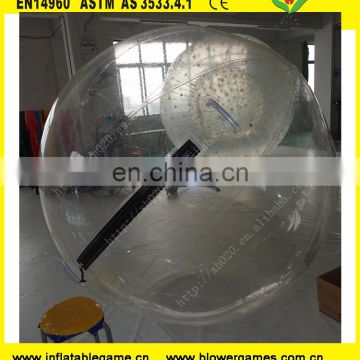 zipper inflatable water rolling ball for sale