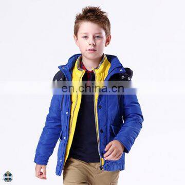 T-BC012 Overcoat Boys Warm Color Combination Winter Two-Piece Coat Jacket