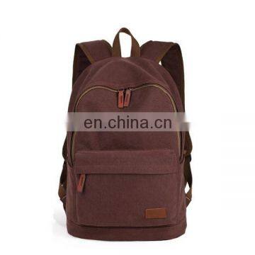 Familiar with ODM factory pu leather augur canvas bags backpack khaki brown army green