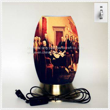 Qin Yuan art desk lamp, creative lamp, decorative table lamp, LED table lamp, American cultural series lamp (Dusa007)