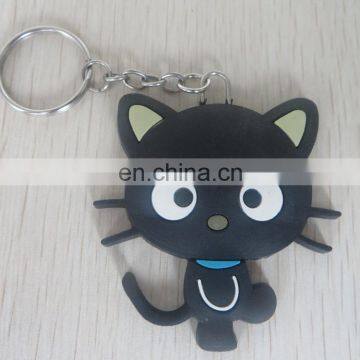 2016 High Quality Personalized Cute Cat Pvc Key Ring for Wholesale photo-2