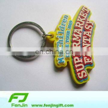 Promotional soft pvc/rubber keychain