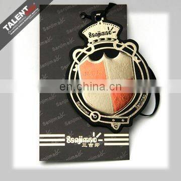 main and auxiliary fashion printed paper hang tag for clothing