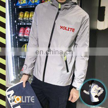 3M 100% Polyester Silver High Visible Reflective down Jacket