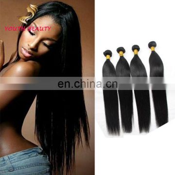 Youth Beauty Hair 2017 best saling 9A brazilian virgin human hair weaving in silky straight raw unprocessed hair