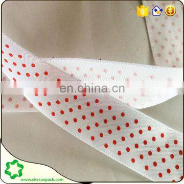 SHE CAN PACK Satin ribbon polyester ribbon with printed logo