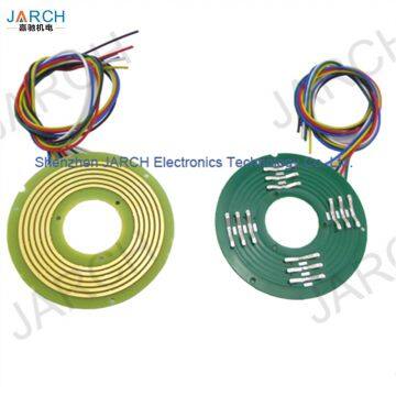 Thinest 5mm pancake slip rings , panshi flat electrical slip rings