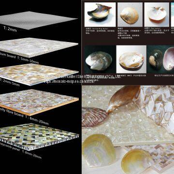 Seamed White Fish Scale MOP Fan Shape Shell Mosaic Tiles on Mesh MS1034 photo-2