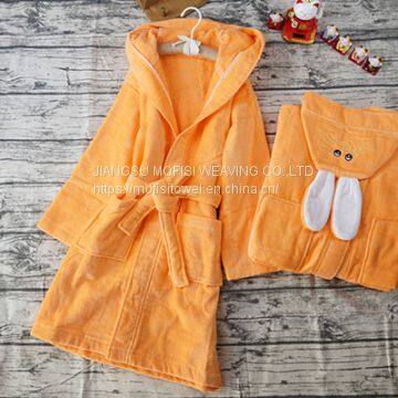 High Quality Fashion Kids Children Hooded 100% Cotton Bathrobe photo-2