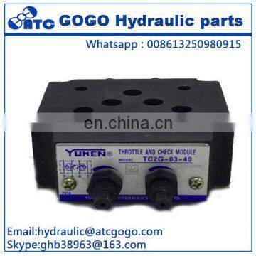 TC1G TC2G Series of TC1G-01-40 TC2G-01-40 TC1G-03 TC2G-03 TC1G-03-A TC2G-03-C Modular Throttle Check Valve photo-2