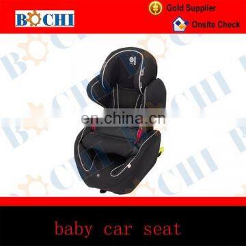 ISOFIX black baby car seat with anti-stamping front fence, with ECER44/04