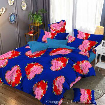 Fashion Style Designer Bedding Comforter Sets Bed Sheet Brushed Microfiber Fabric Bedding Set photo-2