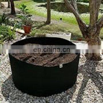 Nonwoven felt black fabric planter grow bags