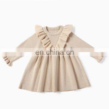 RTS Christmas Ruffle Winter Dress Sweater Dress Baby Girl Dresses photo-5