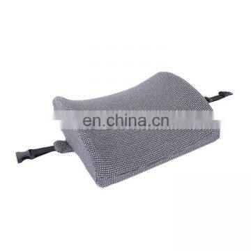 Hot Sale Grey Memory Pillows Soft Sleep Pillow Car Waist Cushion Memory Foam Pillow for Travel Sleeping photo-2