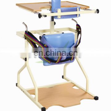 Standing frame holder for adults with ISO rehabilitation equipment