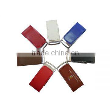 mini leather keychain usb thumb disk 16gb