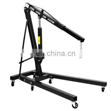 Ce Certificate Foldable Hydraulic Engine Crane 2 Ton Shop Crane