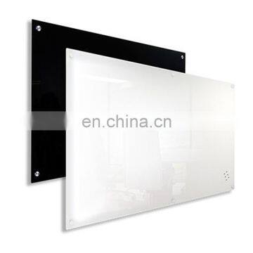 Factory price wholesale frameless tempered whiteboard magnetic glass for writing