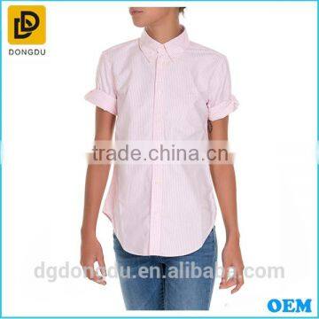 Dongguan Casual Women 100% Cotton Cheap Lady Blank Custom Plain T-shirt