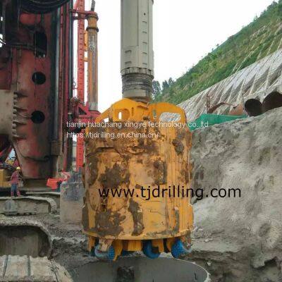 Full face roller bit drill head 800mm bauer type used for 100mpa-200mpa rock formation