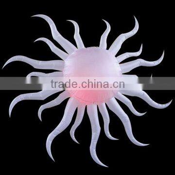 Custom High Quality Crooked Led Light Inflatable Ceiling Hanging Decoration for Party Bar Club Decoration photo-2