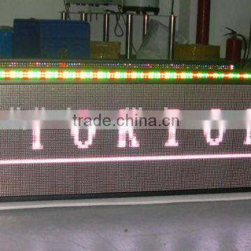 led display hd china xxx video advertising/outdoor advertising led tv/12v led car message moving scrolling sign display