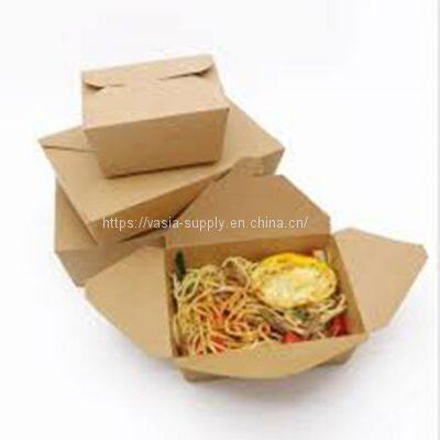 Hinged Leakproof Food Carton 14.7 x 10.5 x 7.2cm Kraft photo-4