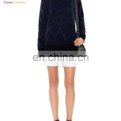 Winter Intarsia Pullover Sweaters for Women's photo-5