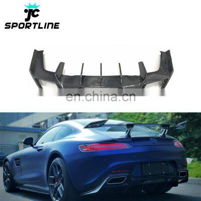 Carbon Fiber GT S Rear Diffuser Lip for Mercedes Benz AMG GT 2016-2018