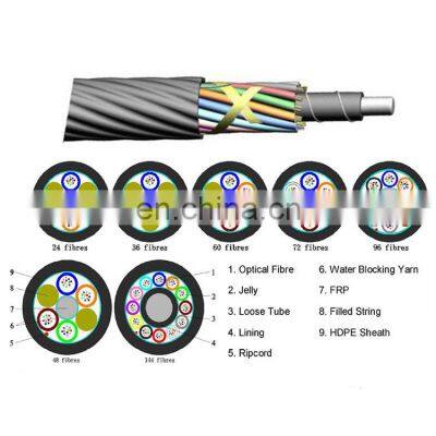 Free sample G652D 2~144cores Non-metallic Micro Air Blown Fiber Optic Cable EPTU