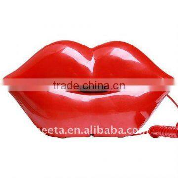 Lady red lips home decorative cartoon telephone