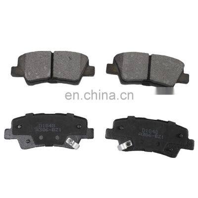 auto spare car brake parts break pad carbon ceramic brake pad D1848 for Hyundai/Kia car accessories