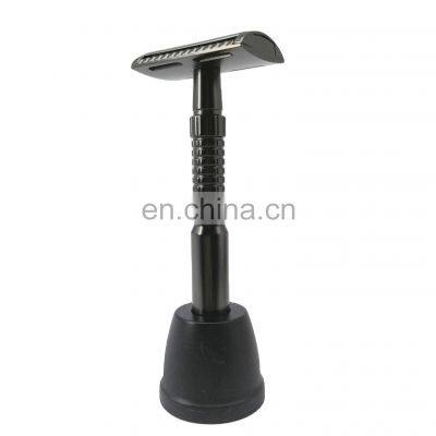 Factory Low Price Safety Razor Resin Rainbow Razor Metal Double Edge photo-2