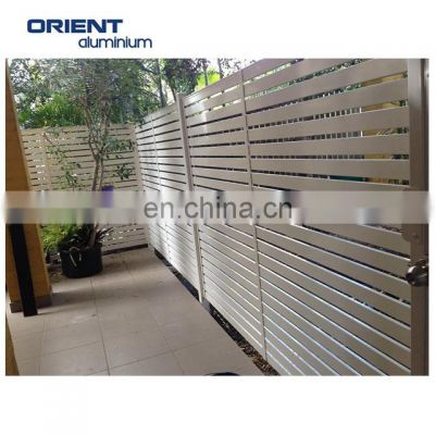 Professional Factory price House Wall Aluminium Slat Fence Designs