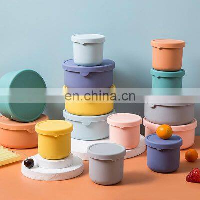 Customized High Quality Reusable Eco Friendly School Silicone Tiffin Lunch Box photo-3