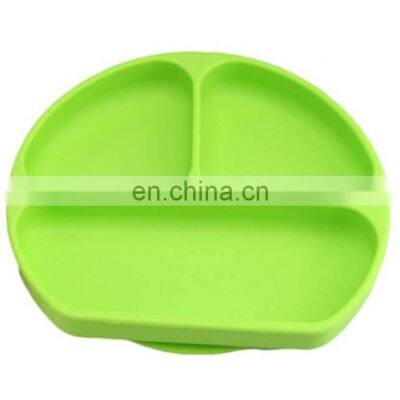 Plastic Tray 3 and 4 Compartment Silicone Suction Plate Toddler Place Mat for Babies and Children photo-3
