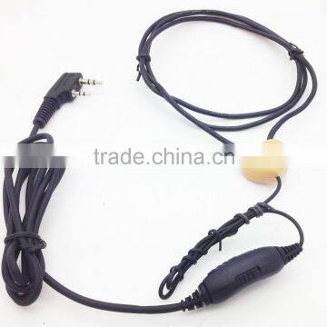 Hidden Comunication Use Wireless Micro Earpiece With PTT Walkie-Talkie Dedicated Neckloops With VOX Function photo-2