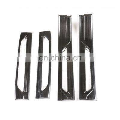 4Pcs For Jaguar XE 2015 2016 2017 Car-Styling Stainless Steel Black and Silver Inner Door Sill Scuff Plate Protector Cover Trim photo-2